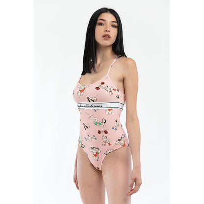 Moschino Pink Cotton Bodysuit