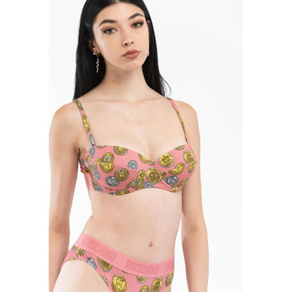 Moschino Pink Cotton Bra