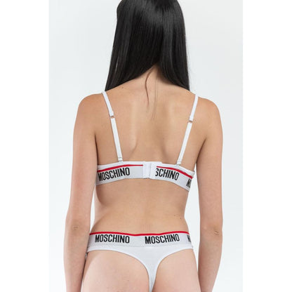 Moschino White Cotton Bra