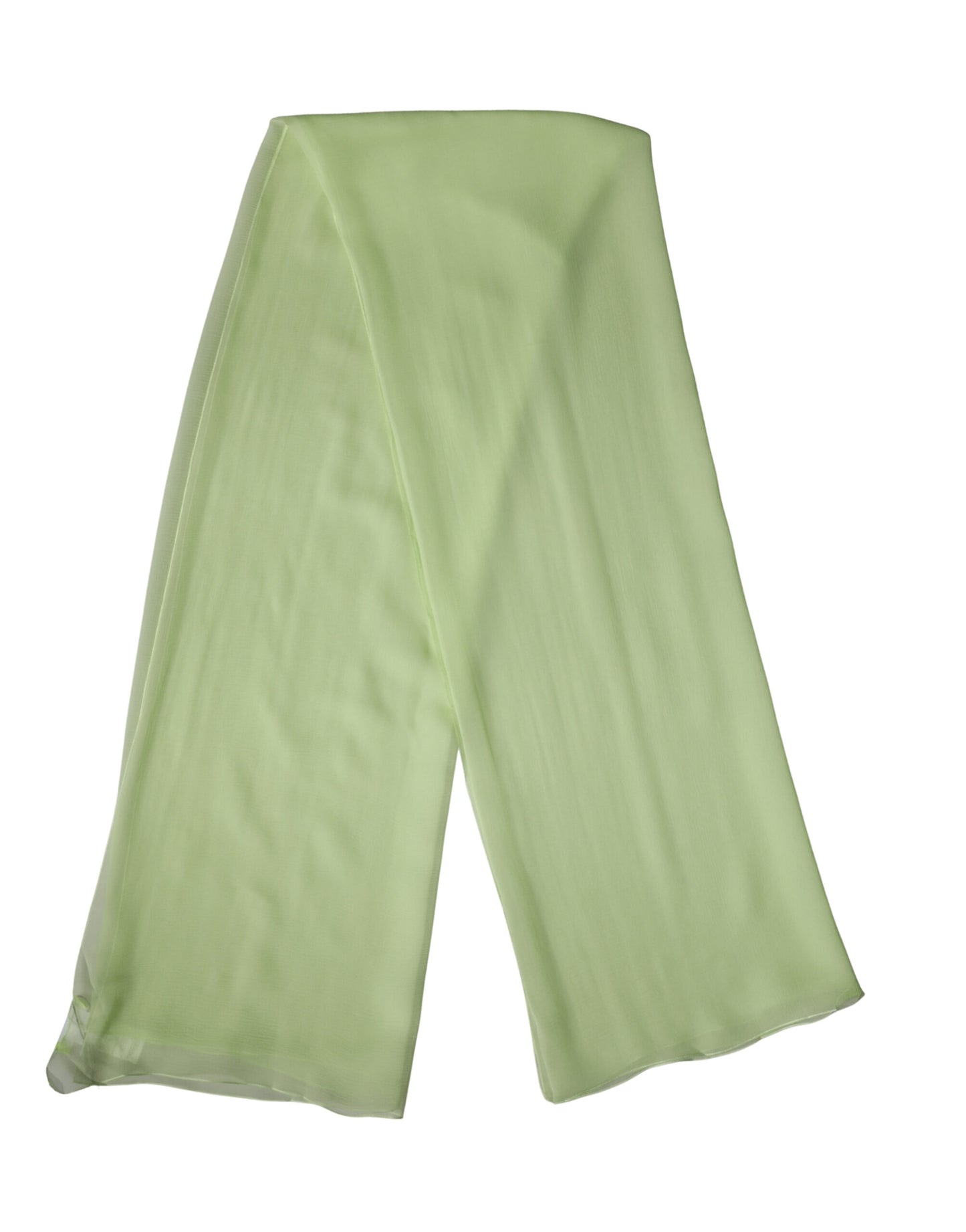 Sciarpa Dolce &amp; Gabbana in seta verde chiaro, 200 cm x 134 cm