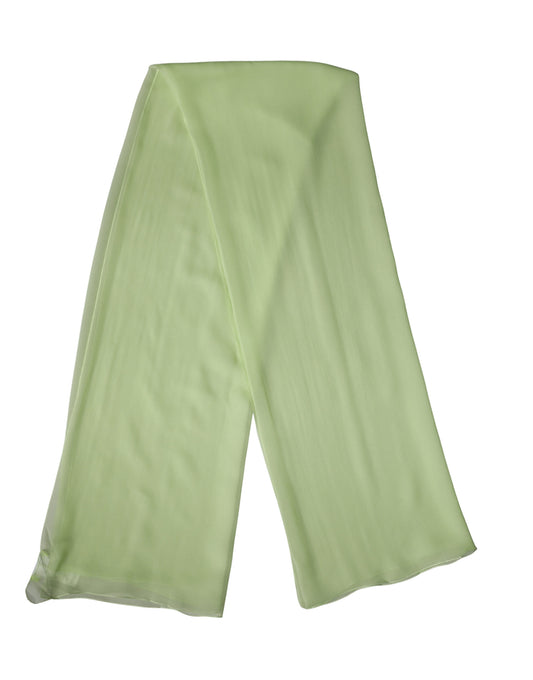 Sciarpa Dolce &amp; Gabbana in seta verde chiaro, 200 cm x 134 cm