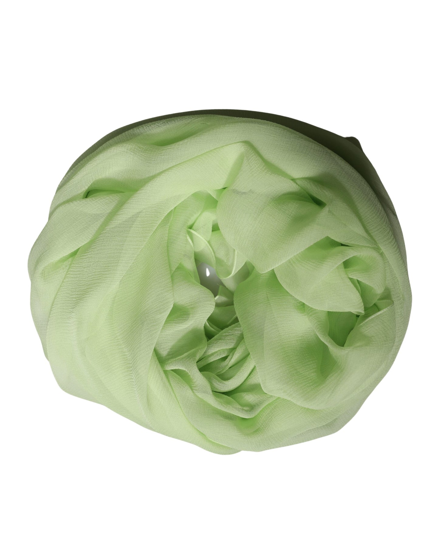 Sciarpa Dolce &amp; Gabbana in seta verde chiaro, 200 cm x 134 cm