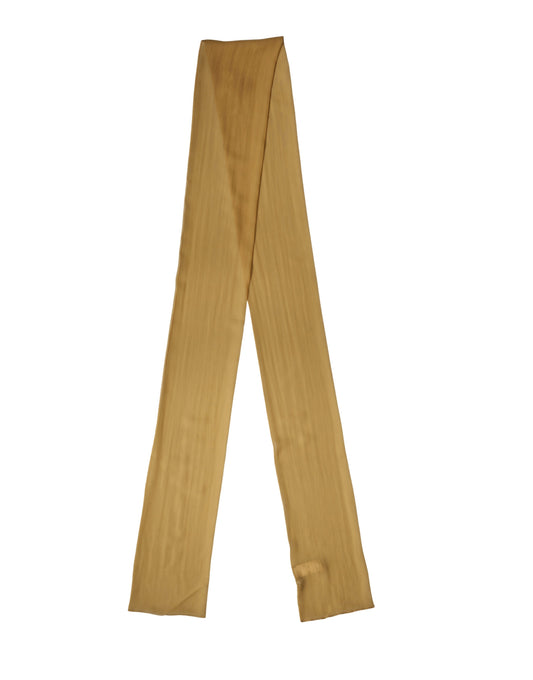 Sciarpa Dolce &amp; Gabbana in seta marrone, foulard, stola, 293,5 cm x 19,5 cm