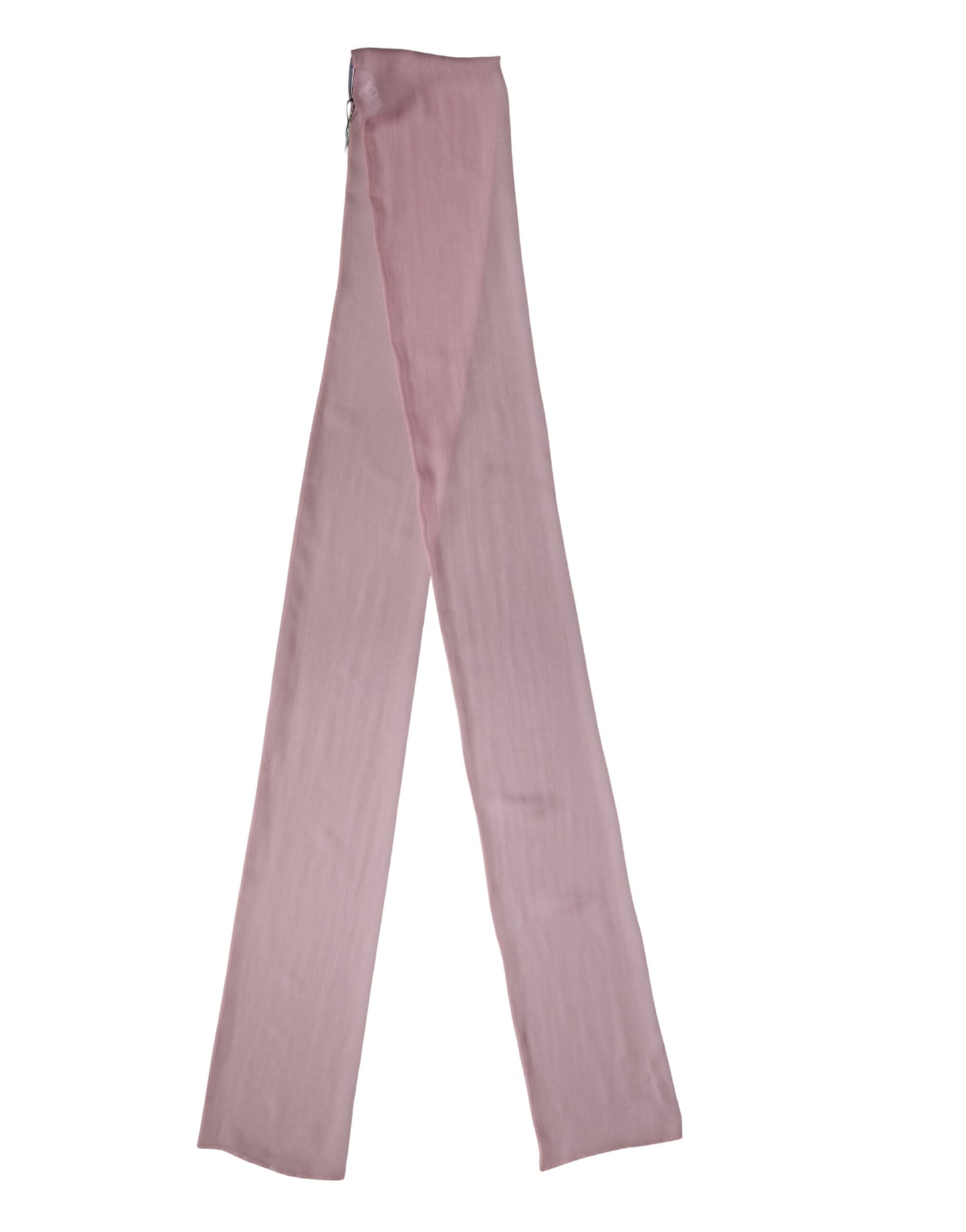 Sciarpa Dolce &amp; Gabbana in seta rosa con fascia, foulard, 291 cm x 19 cm