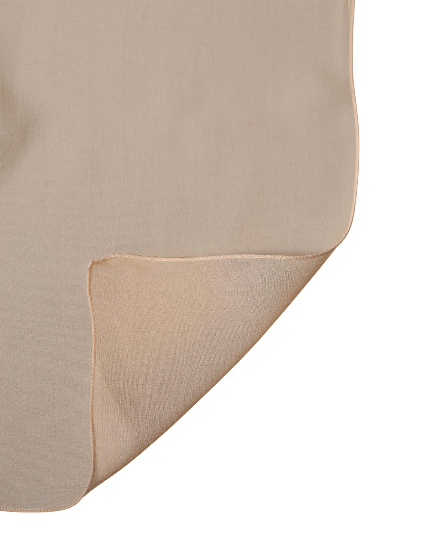 Sciarpa Dolce &amp; Gabbana in seta beige, 272 cm x 120 cm