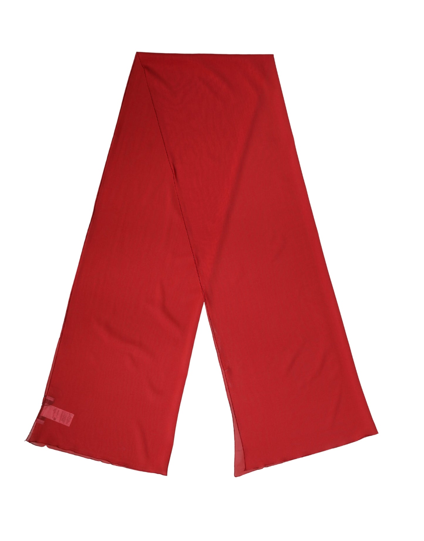 Dolce &amp; Gabbana Scialle avvolgente in seta rossa da donna, 200 cm x 64 cm