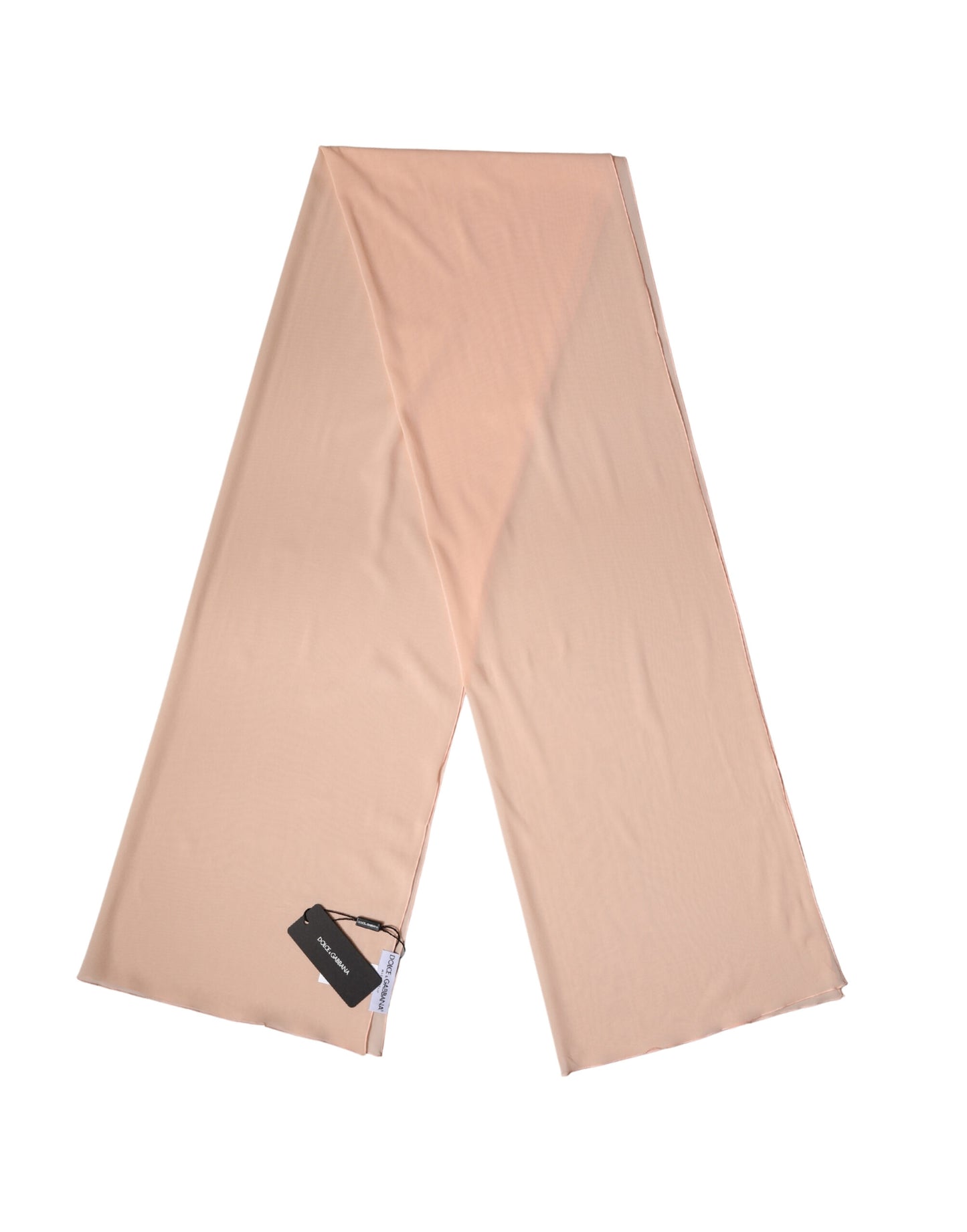 Sciarpa Dolce &amp; Gabbana in seta color pesca, da donna, 200 cm x 64 cm