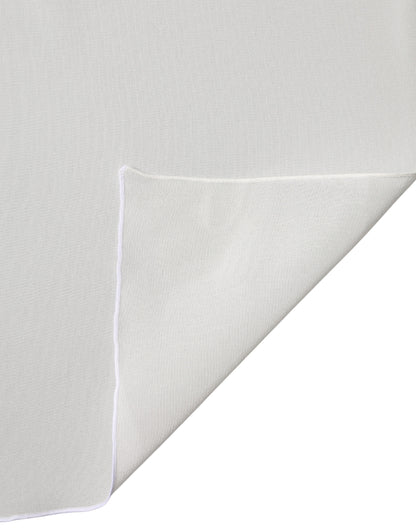 Sciarpa Dolce &amp; Gabbana in seta color bianco sporco, 200 cm x 64 cm