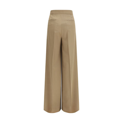 Max Mara Beige Wool Casual Pants