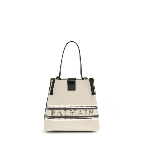 Borsa a tracolla in cotone beige Balmain