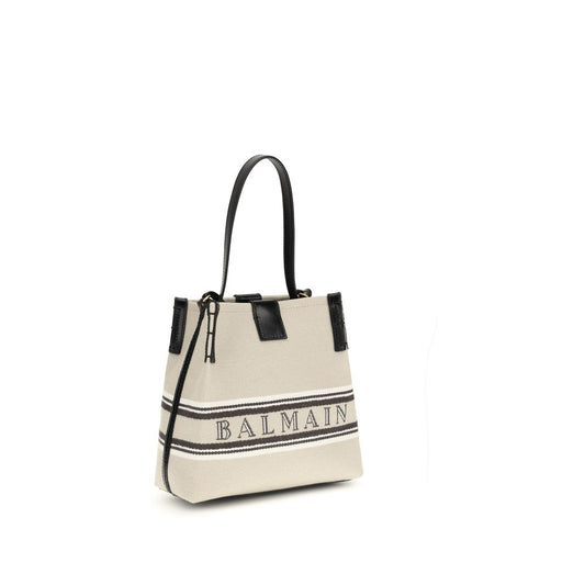 Borsa a tracolla in cotone beige Balmain