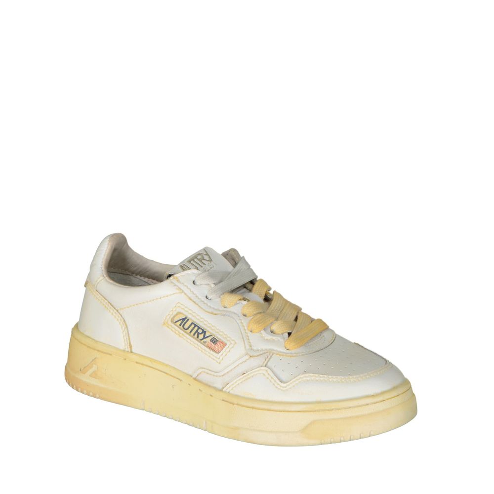 Sneakers basse in pelle bianca Autry
