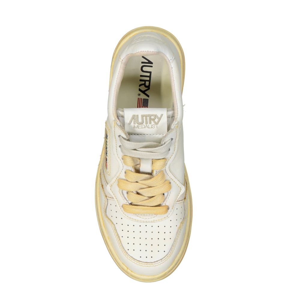 Sneakers basse in pelle bianca Autry