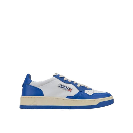 Sneakers basse in pelle blu Autry