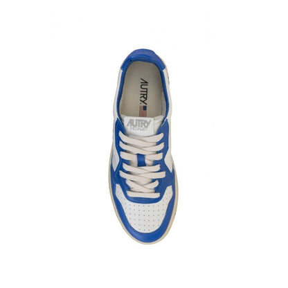 Sneakers basse in pelle blu Autry