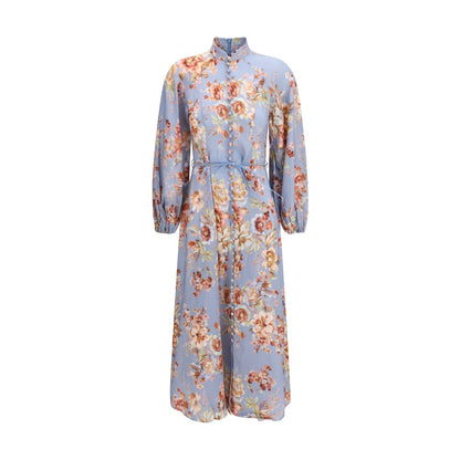Zimmermann Multicolor Linen Long Dress