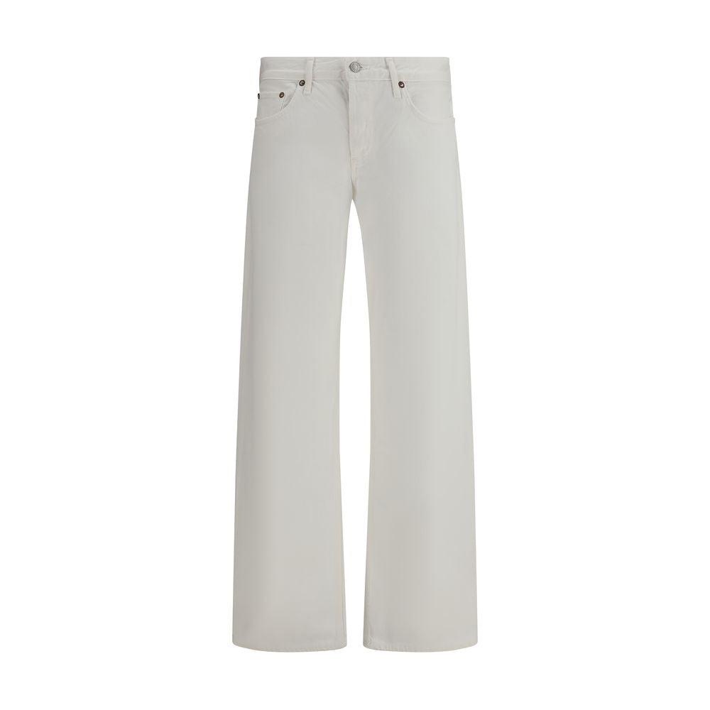 Jeans in cotone bianco Agolde