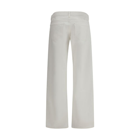Jeans in cotone bianco Agolde