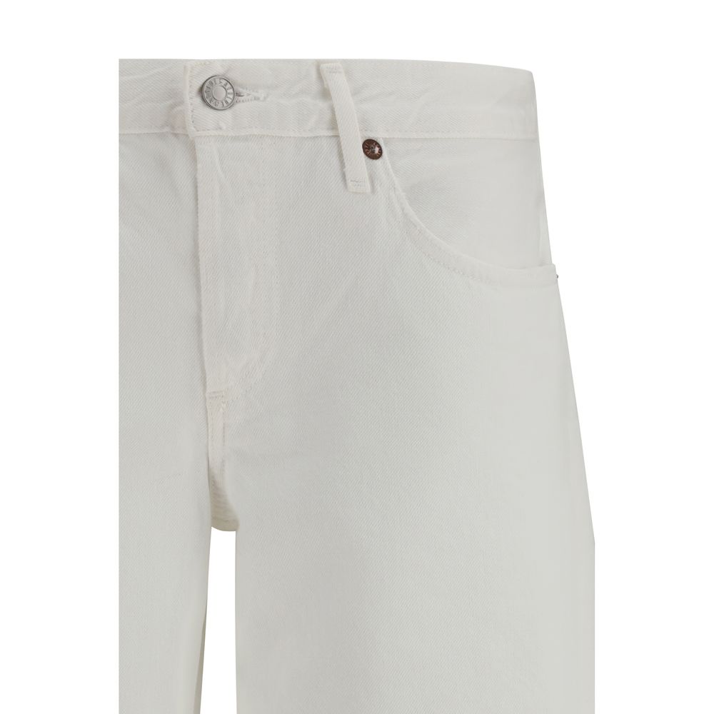 Jeans in cotone bianco Agolde