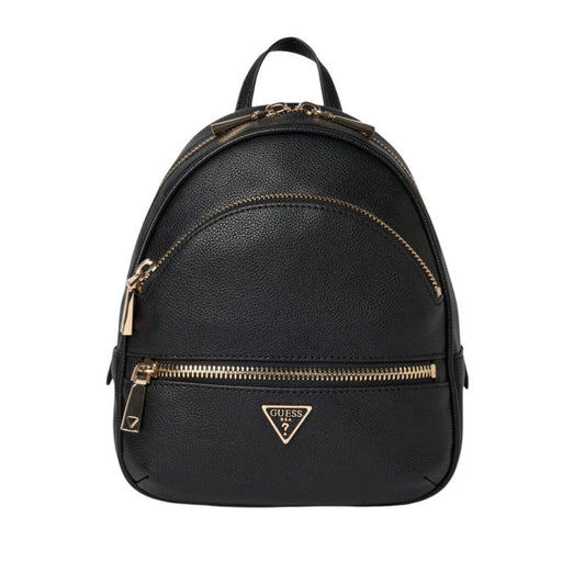 Guess Jeans Nero Poliuretano Women Backpack
