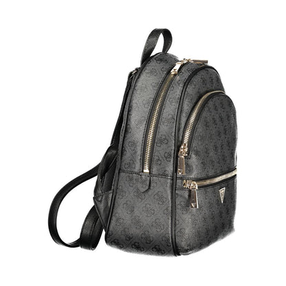 Guess Jeans Black Polyurethane Women Backpack