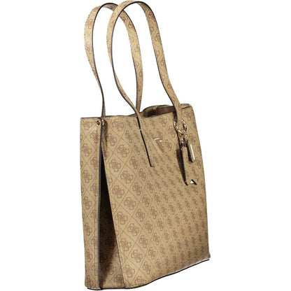 Guess Jeans Beige Polyurethane Women Handbag