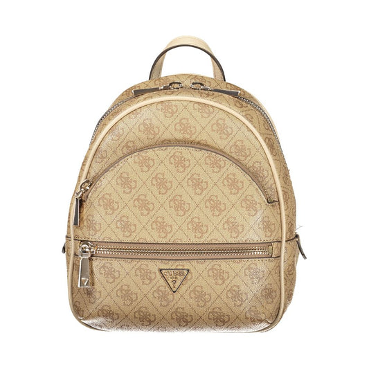 Guess Jeans Beige Polyurethane Women Backpack