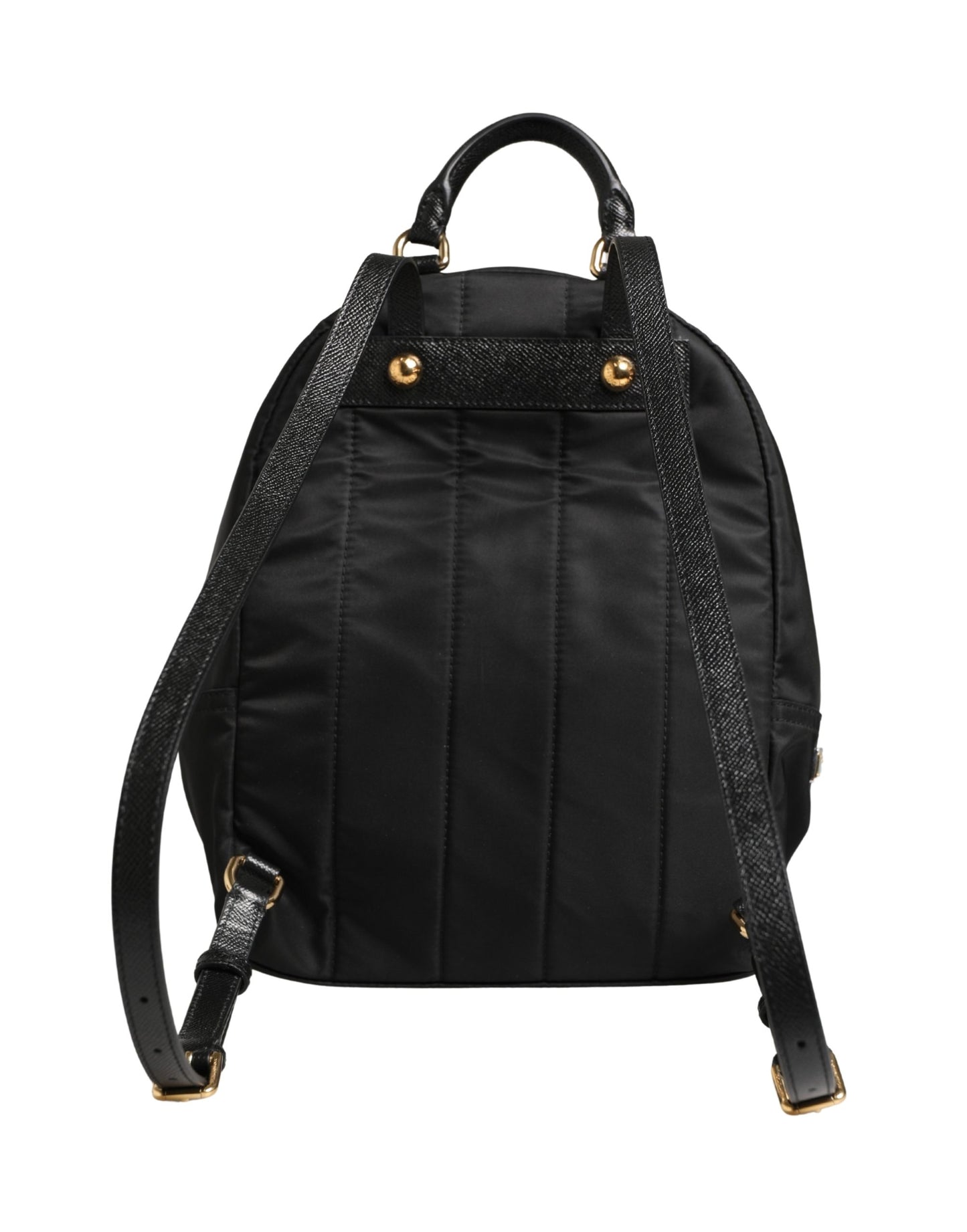 Dolce & Gabbana VULCANO Black Nylon #DGFAMILY Embellished Backpack Bag