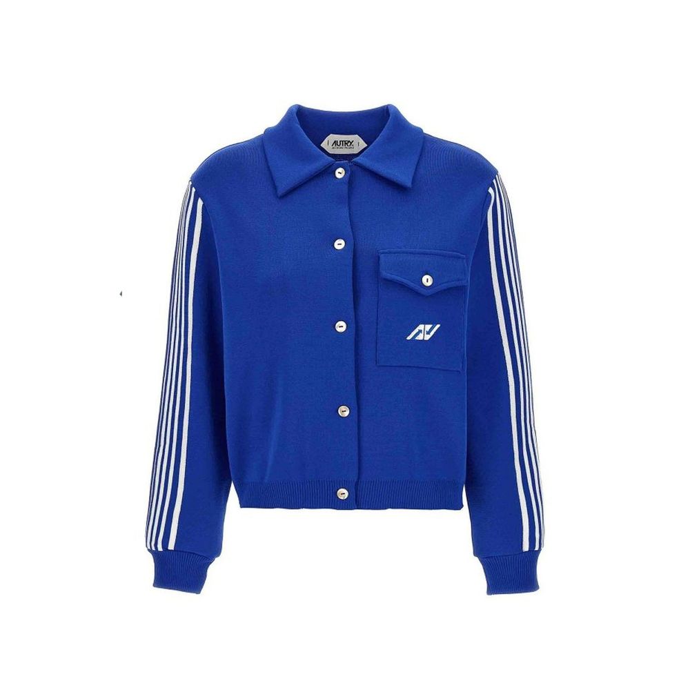 Cardigan in nylon blu Autry