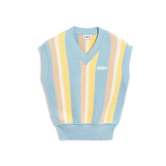 Gilet in cotone blu Autry