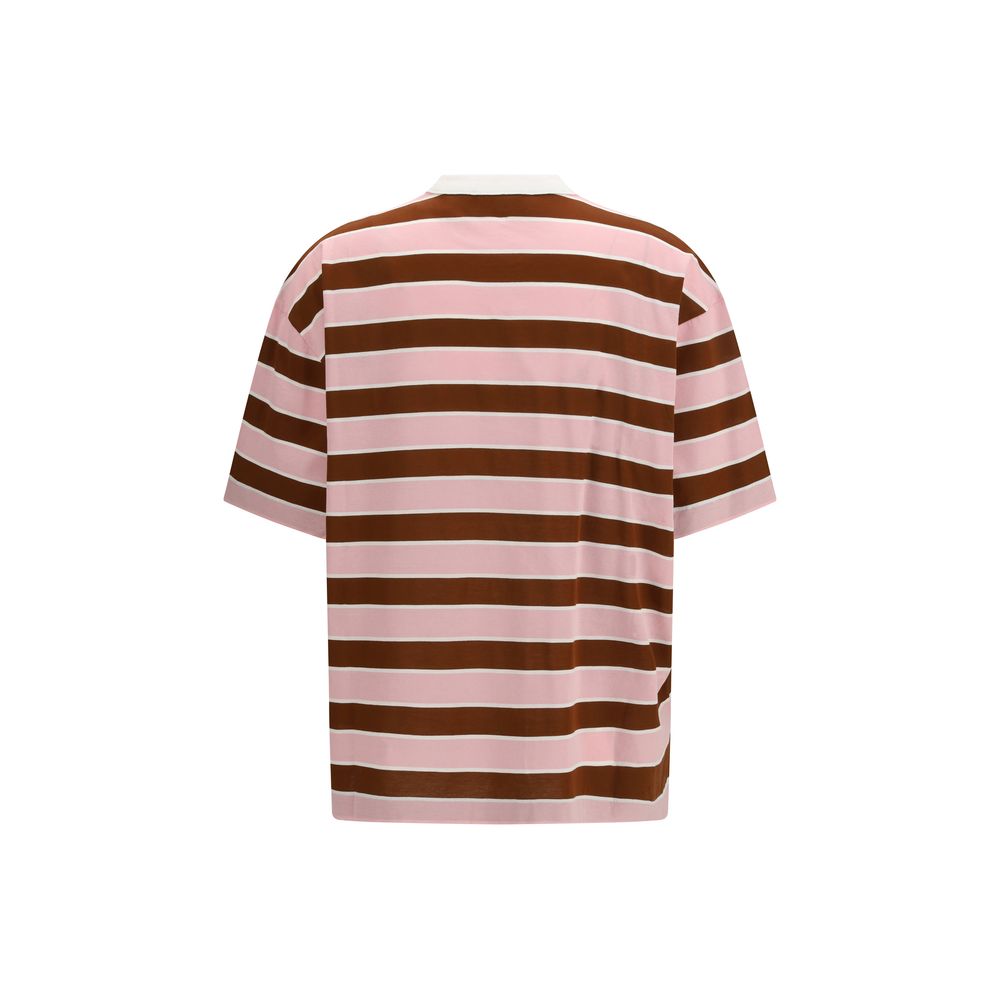T-shirt in cotone multicolore Prada