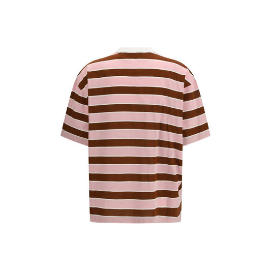 T-shirt in cotone multicolore Prada