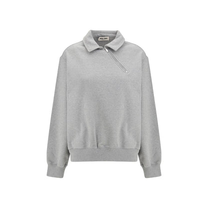 Miu Miu Gray Cotton Sweatshirt