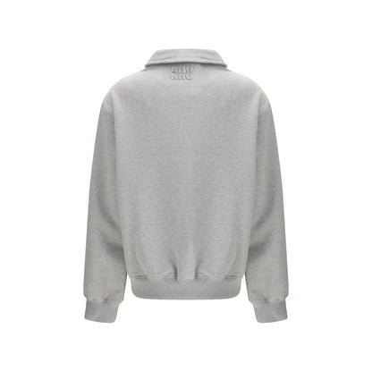 Miu Miu Gray Cotton Sweatshirt
