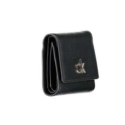 Calvin Klein Nero Polyvinylchloride Women Wallet