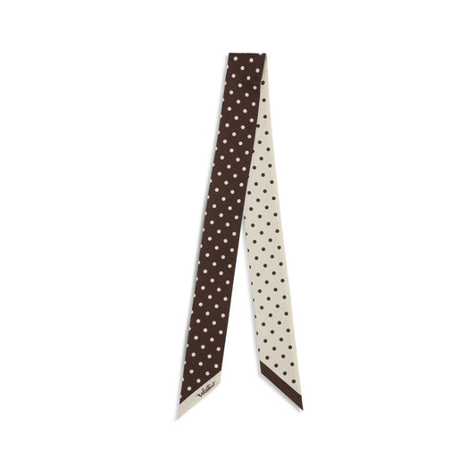 Sciarpa in seta marrone Valentino Garavani