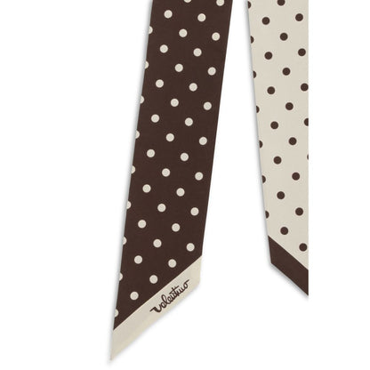 Sciarpa in seta marrone Valentino Garavani