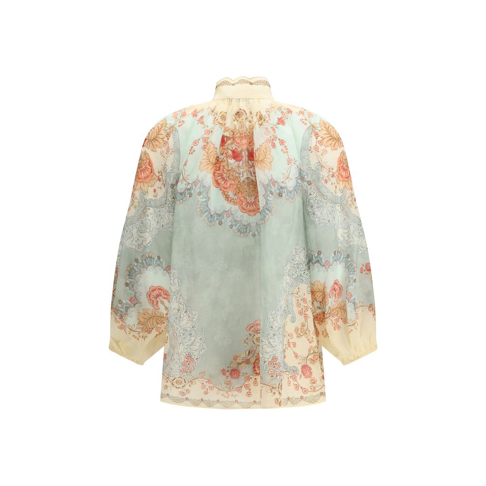 Zimmermann Multicolor Ramie Blouse