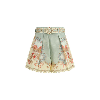 Zimmermann Multicolor Linen Bermuda Shorts