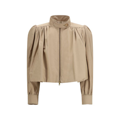 Chloé Beige Cotton Jackets And Coat