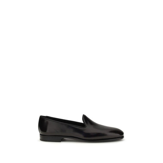 Church's Bordeaux Calf Leather Bos Taurus Slip-On Loafers