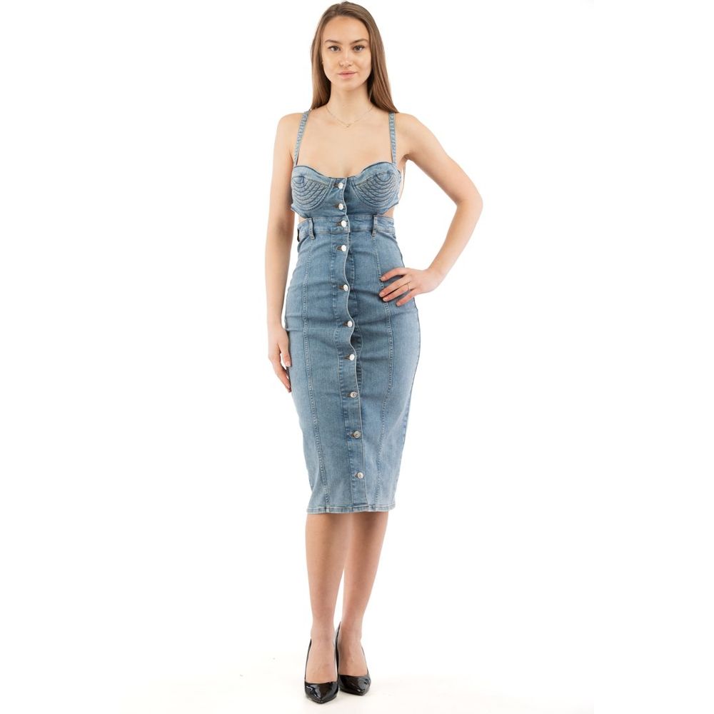 Moschino Multicolor Cotton Casual Dress