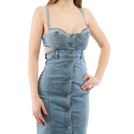 Moschino Multicolor Cotton Casual Dress