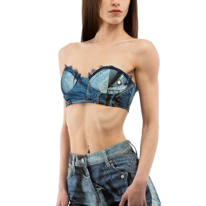 Moschino Multicolor Viscose Tank Tops