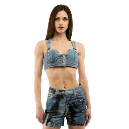 Moschino Multicolor Cotton Tank Tops