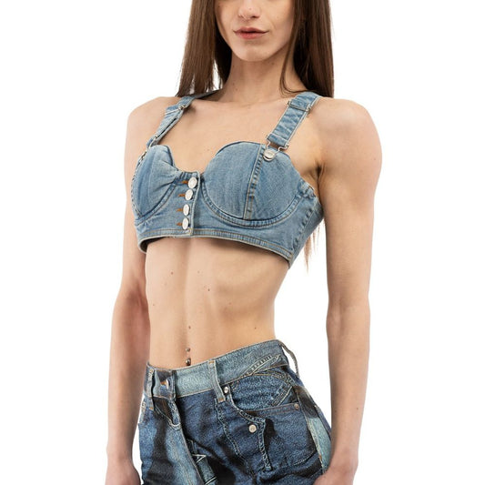 Moschino Multicolor Cotton Tank Tops