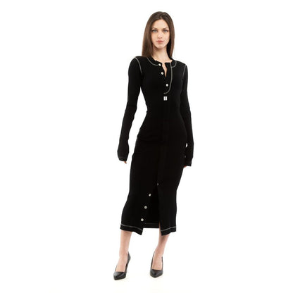 Moschino Multicolor Cotton Casual Dress