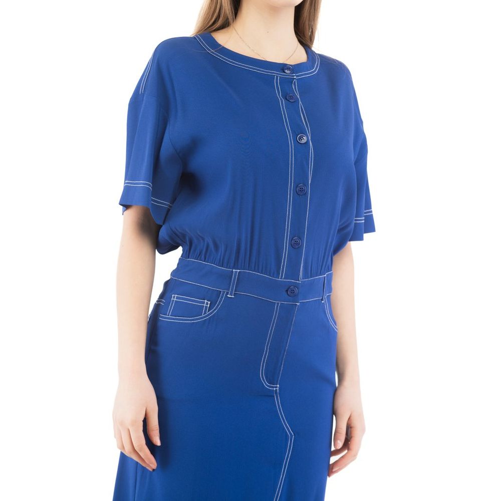 Moschino Multicolor Marabou Casual Dress