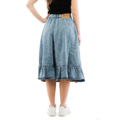 Moschino Multicolor Denim Skirt