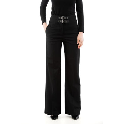 Moschino Black Polyester Dress Pants